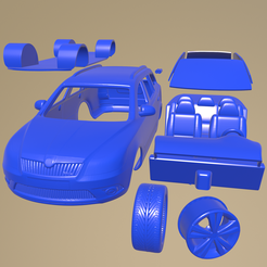 f21_005.png STL file Skoda Octavia RS Combi 2010 PRINTABLE CAR IN SEPARATE PARTS・3D print design to download