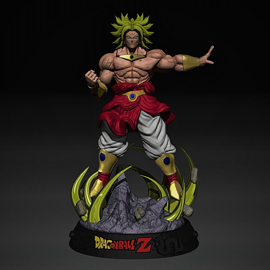 3D file Broly Dragon Ball Z・3D printer design to download・Cults