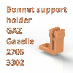 19886fad-c2b9-4d9b-b1d8-4e1c8619277e.JPG Fichier 3D gratuit Support de support de capot GAZ Gazelle 2705 3302・Design pour impression 3D à télécharger