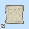 102-1.jpg Science and technology cookie cutters - #102 - coffee machine (style 1)
