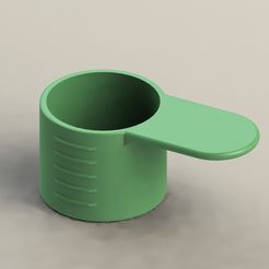 STL file Protein scoop key chain 🔑・3D printable model to download・Cults