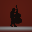contrebasse.png Jazz musician double bass shadow musician
