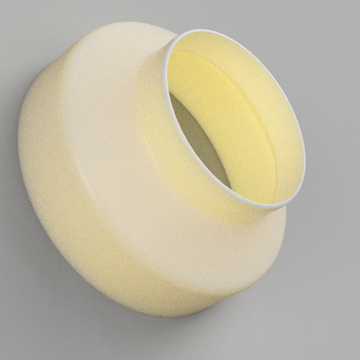 6 to 4 inch Duct Reducer AC Infinity Cloudline - 3D model önizlemesi