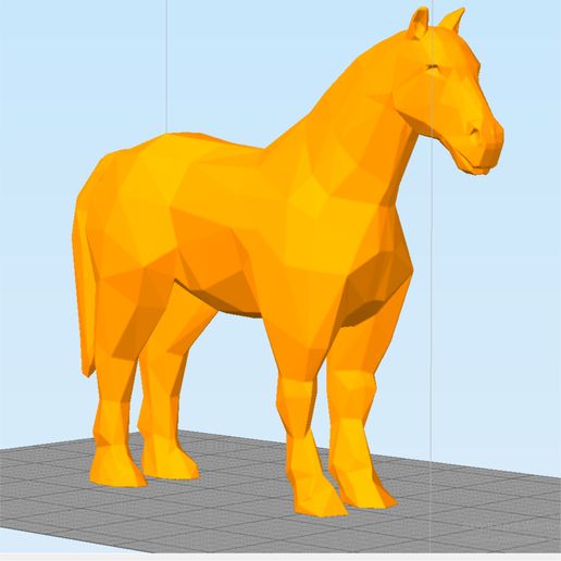 horse3d.jpg Pferd low poly