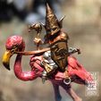 Photo-Feb-05-2023,-2-50-48-PM.jpg Flamingo Warrior, Death Dealer Guardin' Gnome, Tabletop RPG Miniature or Statue