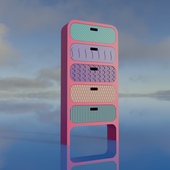 7.png Shelf with drawers for Barbie dollhouse