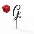 G.jpg INITIAL CAKE TOPPER LETTER G