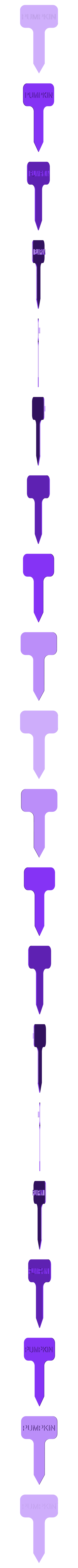 label_pumpkin.stl Gemüse Schilder/Etiketten