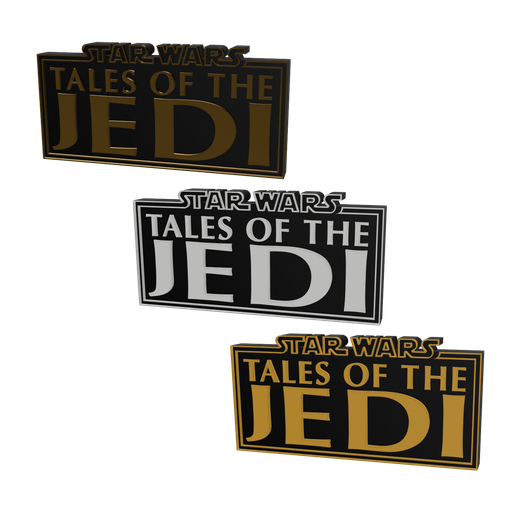 3D MULTICOLOR LOGO/SIGN - STAR WARS: Tales of the Jedi 3D model