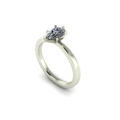 1.jpg Archivo STL Anillo de diamantes pera・Diseño para descargar y imprimir en 3D