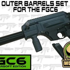FGC6-UNW-OB-barrel-set.jpg FGC-6 S AF H MKI / MKII basic outer barrel and suppressor set