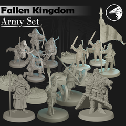 Army-Set.png STL file Fallen Kingdom (Arnor for LotR SBG) | Army Set・3D printer model to download