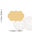 plaque_1~1in-cm-inch-cookie.png Plaque #1 Cookie Cutter 1in / 2.5cm