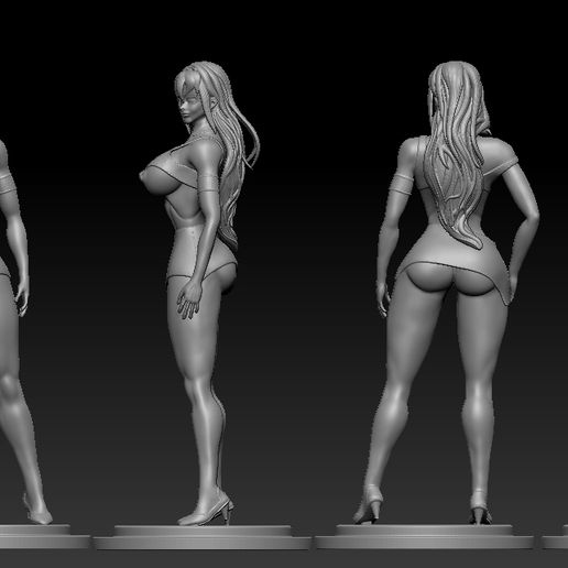 👩 Woman wearing tight clothes and showing intimate parts in a sexy or  mischievous way・ 3D File for ・Cults