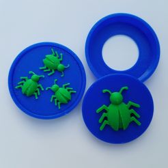 20191116_154552.jpg STL file Bug Snap Badges・3D printable model to download