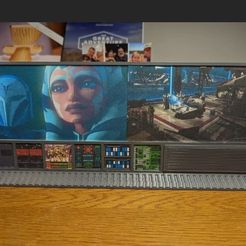 s-l1600-13.jpg CUSTOM WALL COMPUTER SCREEN (lang) FÜR 3,75 IN & 6 FIGUREN STAR WARS GI JOE & ANDERE DIORAMA