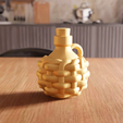 untitled5.png 3D Wicker Bottles Decor STL File - 188