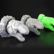 TREX_head_break10.jpg 3D Printable Wall Busting Trex Head