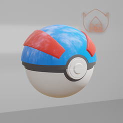 Render.png Articulated great ball fanart keychain (no support)