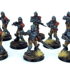 Troopers_Front.jpg 3D file Krevarian Dragoon Squad・3D printable design to download