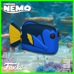 STL file Dory keychain from Finding Nemo 🗝️・3D printing template to  download・Cults