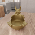 untitled3.png 3D Cute Easter Bunny Basket for Indoor as Stl File & Easter Gift, Easter Day, Bunny Planter, Easter Basket, Desk Planter, 3D Print File