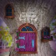 verdant-arched-door-window-painted.jpg Fairy Garden Arched Door and Window