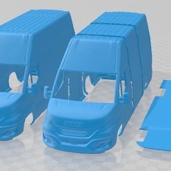 Iveco-Daily-Van-2022-l3-H3-Cristales-Separados-1.jpg 3D file Iveco Daily Van 2022 l3 H3 Printable・Model to download and 3D print, hora80