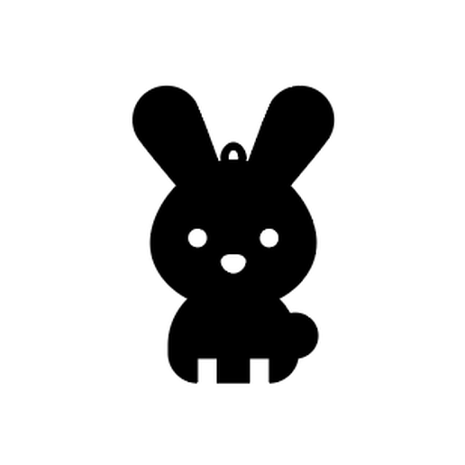 Rabbit Rabbit Key Chain Key Ring 3D model