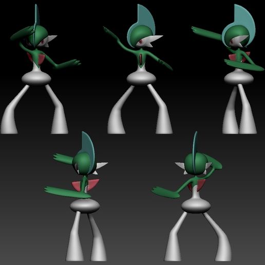 🐉 Gallade Pokemon Fanart・Archivo STL para Impresión 3D・Cults