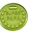24-v0.png Father's Day Cookie or Fondant Cutters Father's Day Medal Super Dad Medal
