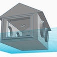 tinkercad_from_below.png Dwarf Hamster Play Hut v1