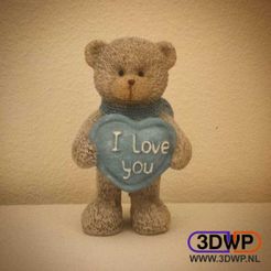 14128704_950036385142201_1478466762_n.jpg STL file Teddy Bear Figurine ''I Love You'' 3D Scan・3D printing model to download, 3DWP