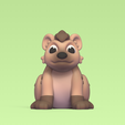 Cod1803-Hyena-Cartoon-1.png Fichier 3D Caricature de la hyène・Design pour imprimante 3D à télécharger