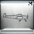 citation-xls.png Wall Silhouette: Airplane Set