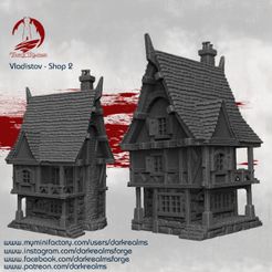 Vladistov-Shop-2-release.jpg Archivo 3D Tienda de la ciudad del mercado de Vladistov 2・Objeto de impresión 3D para descargar