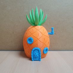 1.jpg Free STL file Spongebob Pineapple House Coinbank・3D printable object to download, mad_engineer