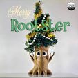 1.jpg 🌲 Merry Rootster - Niedlicher 3D gedruckter Baumstumpf-Pflanzer