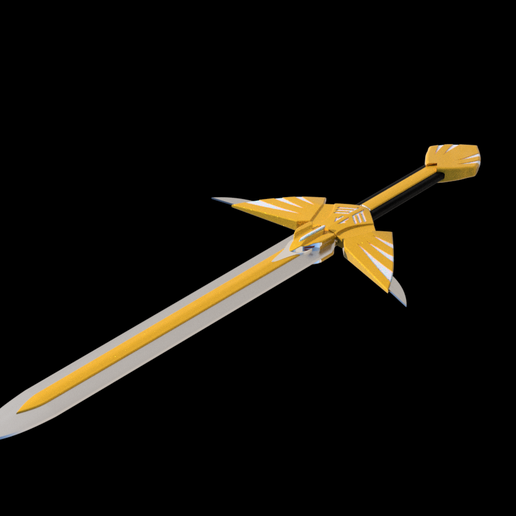 🦅 Golden Eagle Sword: Custom made Power Ranger Sword STL file (3D Print ...