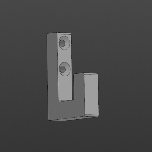 Key hanger or hook - 3D model önizlemesi