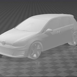 1.jpg Fichier STL VOLKSWAGEN GOLF GTI・Design imprimable en 3D à télécharger
