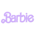 BARBIE (1).stl BARBIE SWEEPING NAME