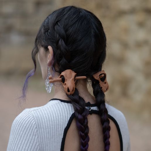 2.jpg DINOSAUR SKULL HAIRPIN