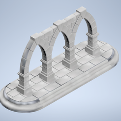 stone-render.png THREE STONE ARCHWAYS MINIATURE - perfect for fantasy role-playing games (RPG) set / wargaming landscape.