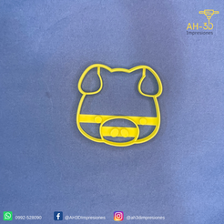 Cara-Chancho-7.5-cm-v1.png STL file Pig Face Cookie Cutter・3D printing template to download
