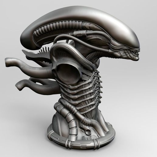 original-alien-xenomorph-bust-3d-model-stl (3).jpg Original Alien Xenomorph Bust