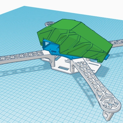 Canopy.PNG Бесплатный 3D файл F450 Flamewheel Pixhawk, FPV и электроника Верхняя панель, козырек・Дизайн для загрузки и 3D-печати