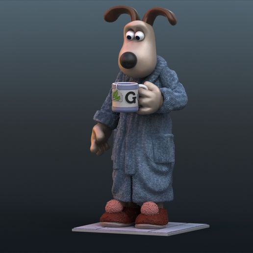 Gromit dog with robe 3D model