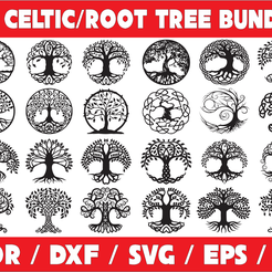 2020-02-22.png Vector Laser Cutting - 50 Celtic Trees / Roots