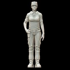 mujer-policia.jpg STL file female police・Template to download and 3D print